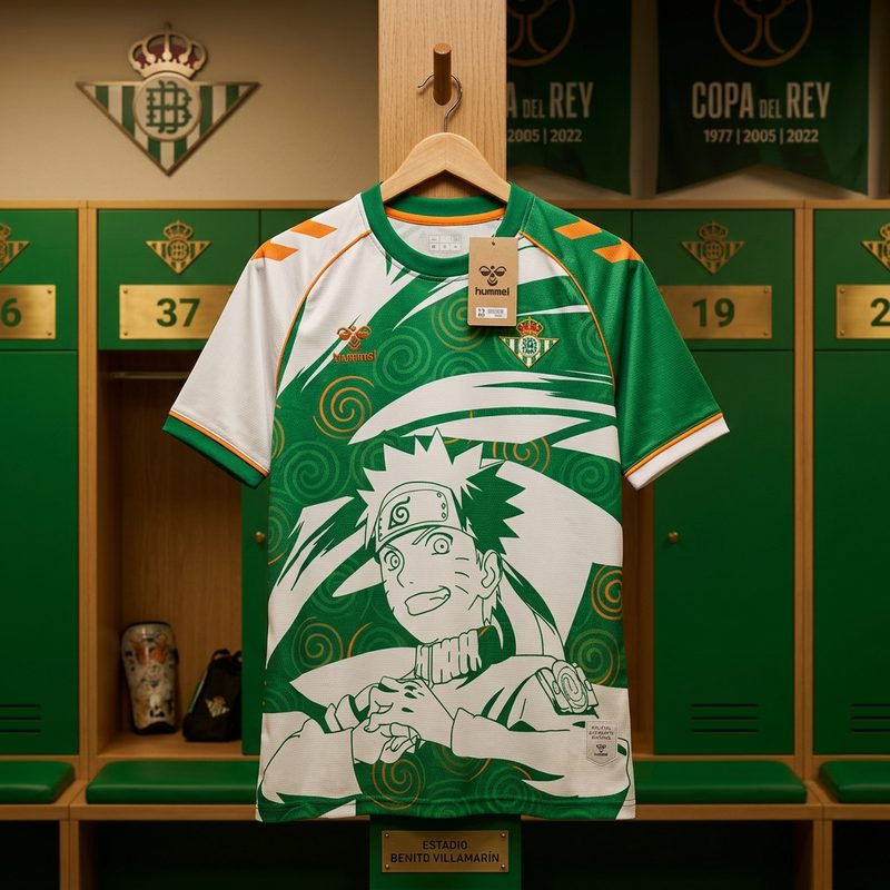 Camisa Real Betis · 25 - Edição Especial Naruto