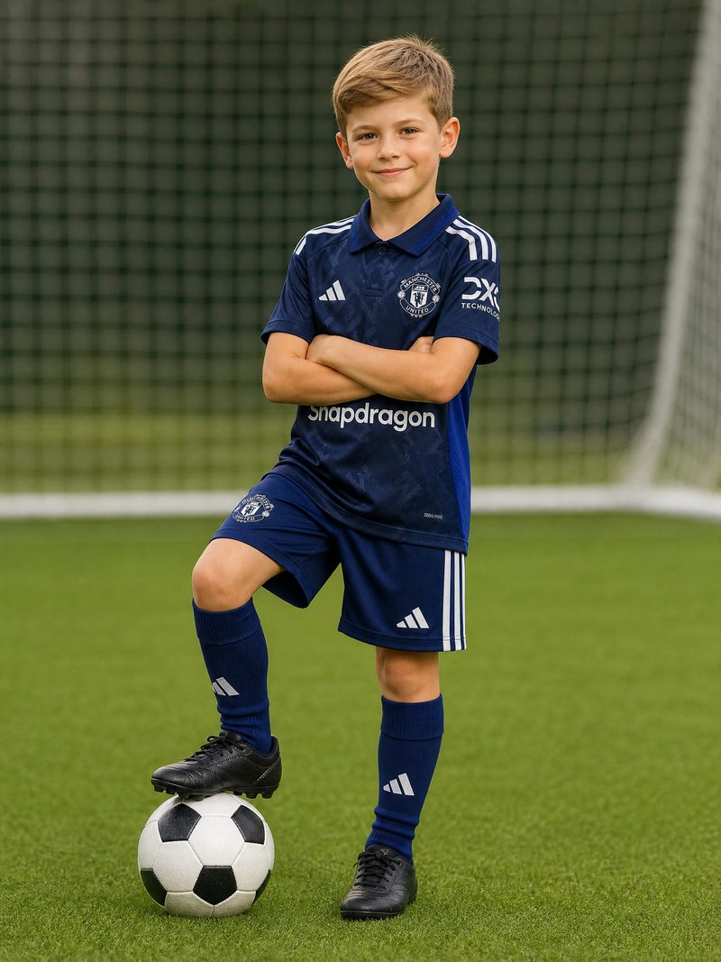 Kit Infantil Manchester United · Camisa 24/25 Away