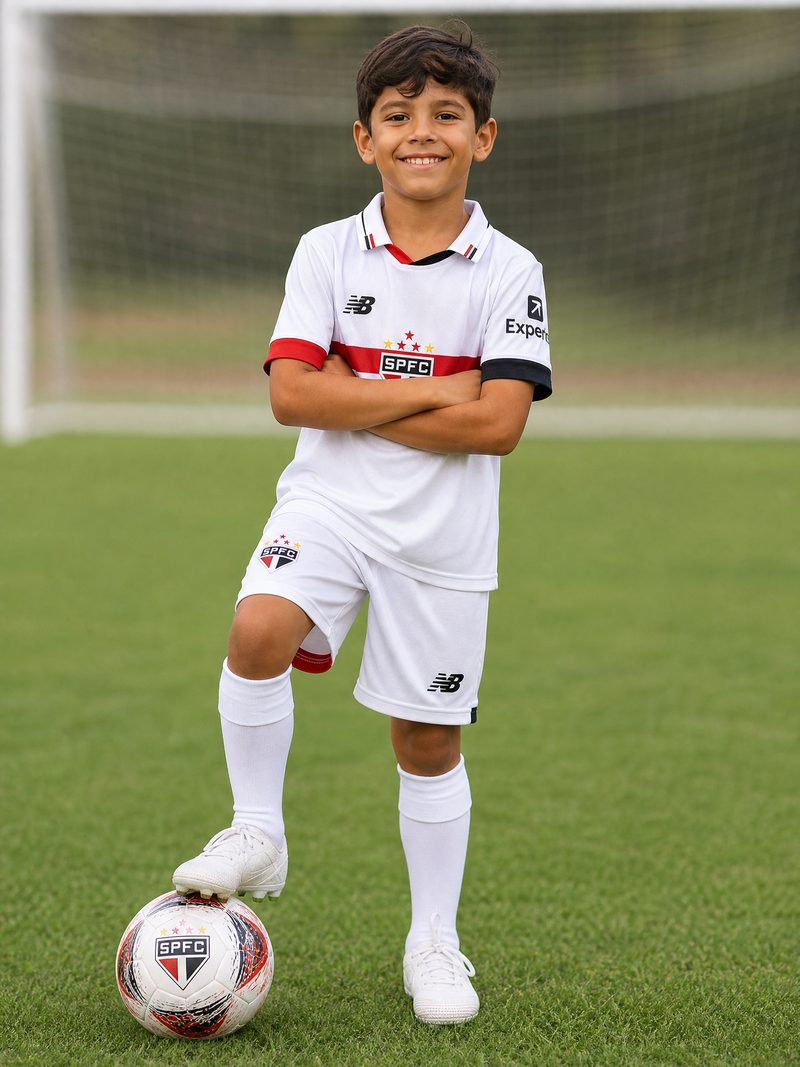 Kit Infantil S\u00e3o Paulo · Camisa 24/25 - Home