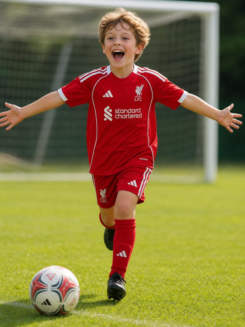 Kit Infantil Liverpool · Camisa 25/26 Home