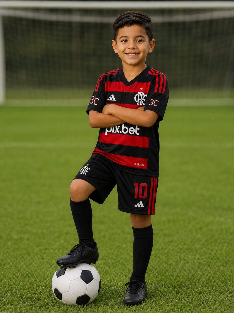Kit Infantil Flamengo · Camisa 25/26 Uniforme 1