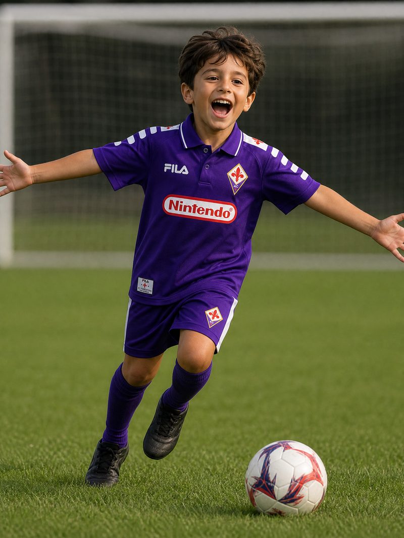Kit Infantil Fiorentina · Camisa 98/99 Retro