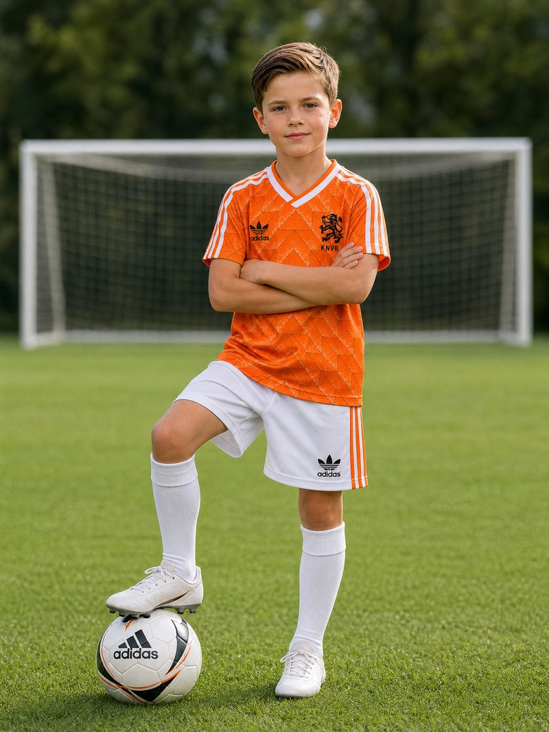 Kit Infantil Holanda · Camisa Retro 1988