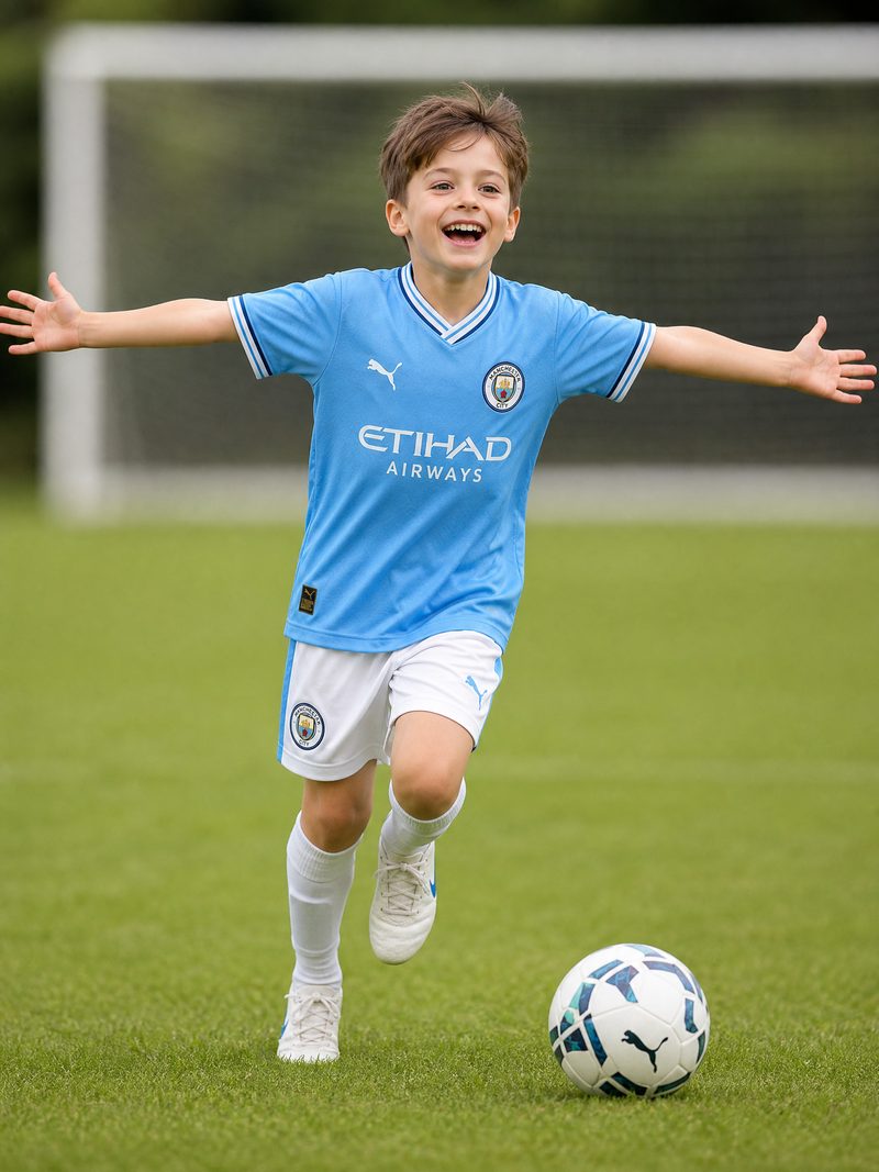 Kit Infantil Manchester City · Camisa 24/25