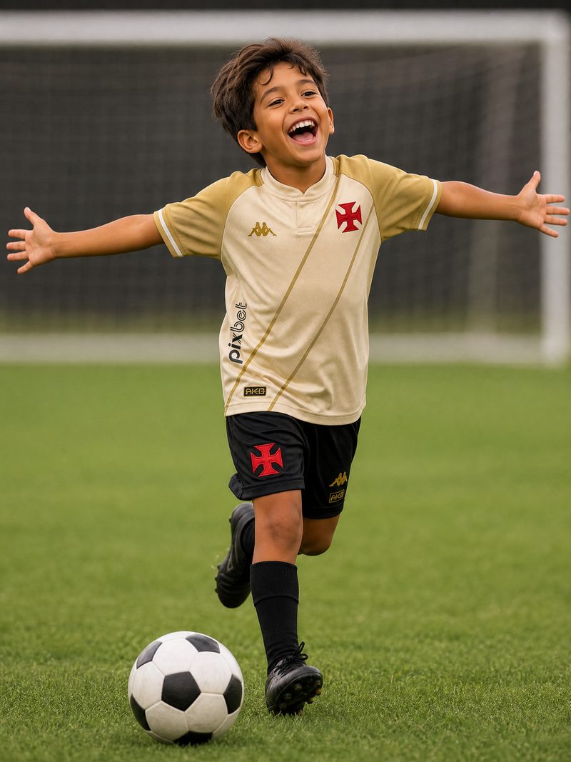 Kit Infantil Vasco · Camisa 2024 - Uniforme 3 - Centen\u00e1rio