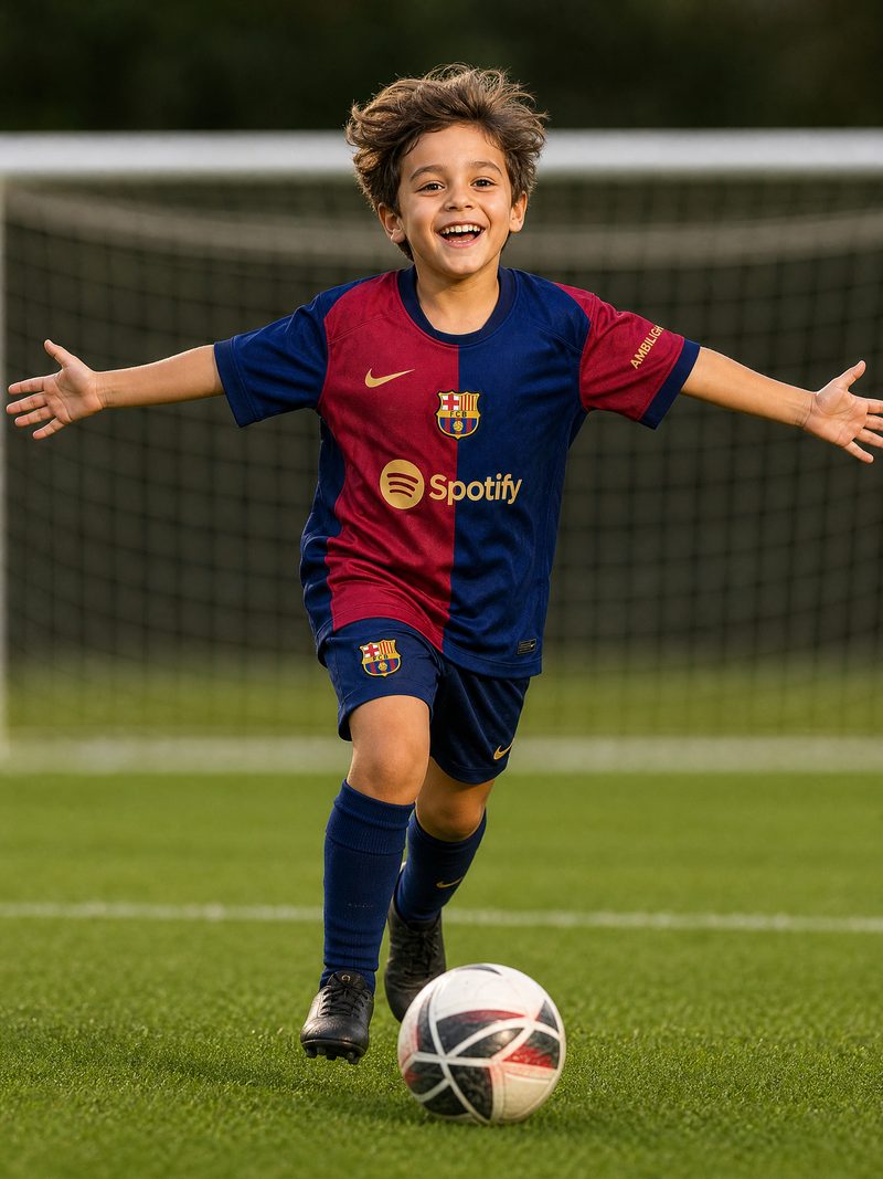 Kit Infantil Barcelona · Camisa 24/25 Home