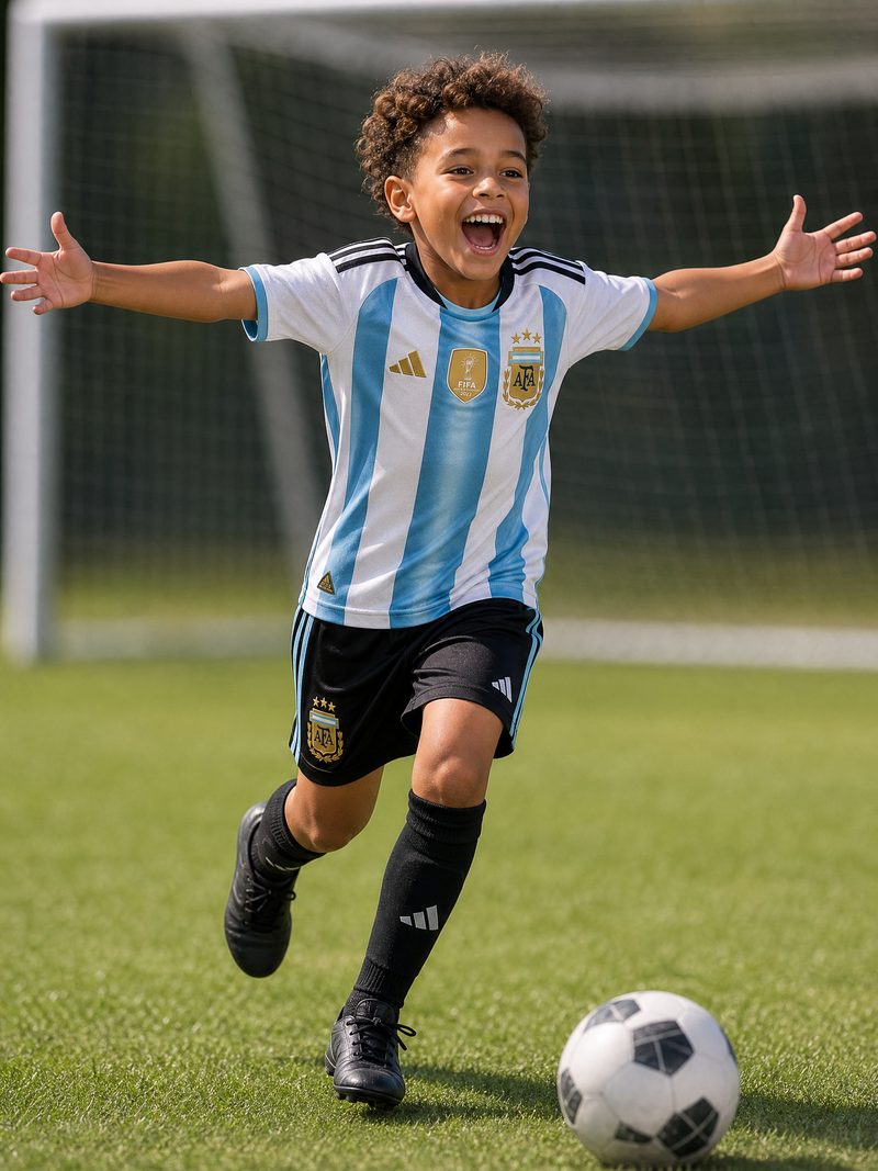Kit Infantil Argentina · Camisa 2026
