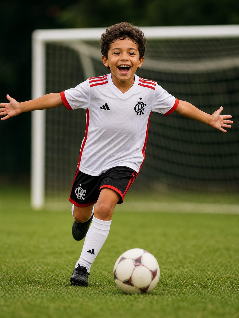 Kit Infantil Flamengo · Camisa 24/25 Uniforme 2