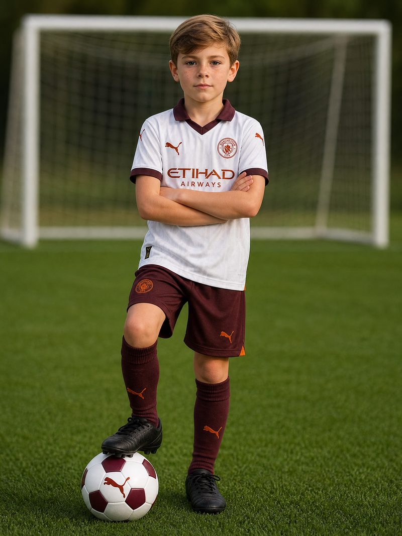 Kit Infantil Manchester City · Camisa 23/24 Away