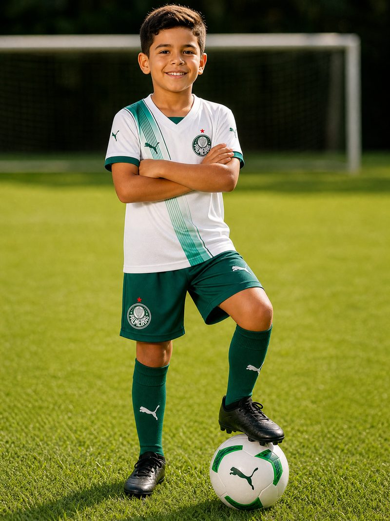 Kit Infantil Palmeiras · Camisa 2023 - Uniforme 2