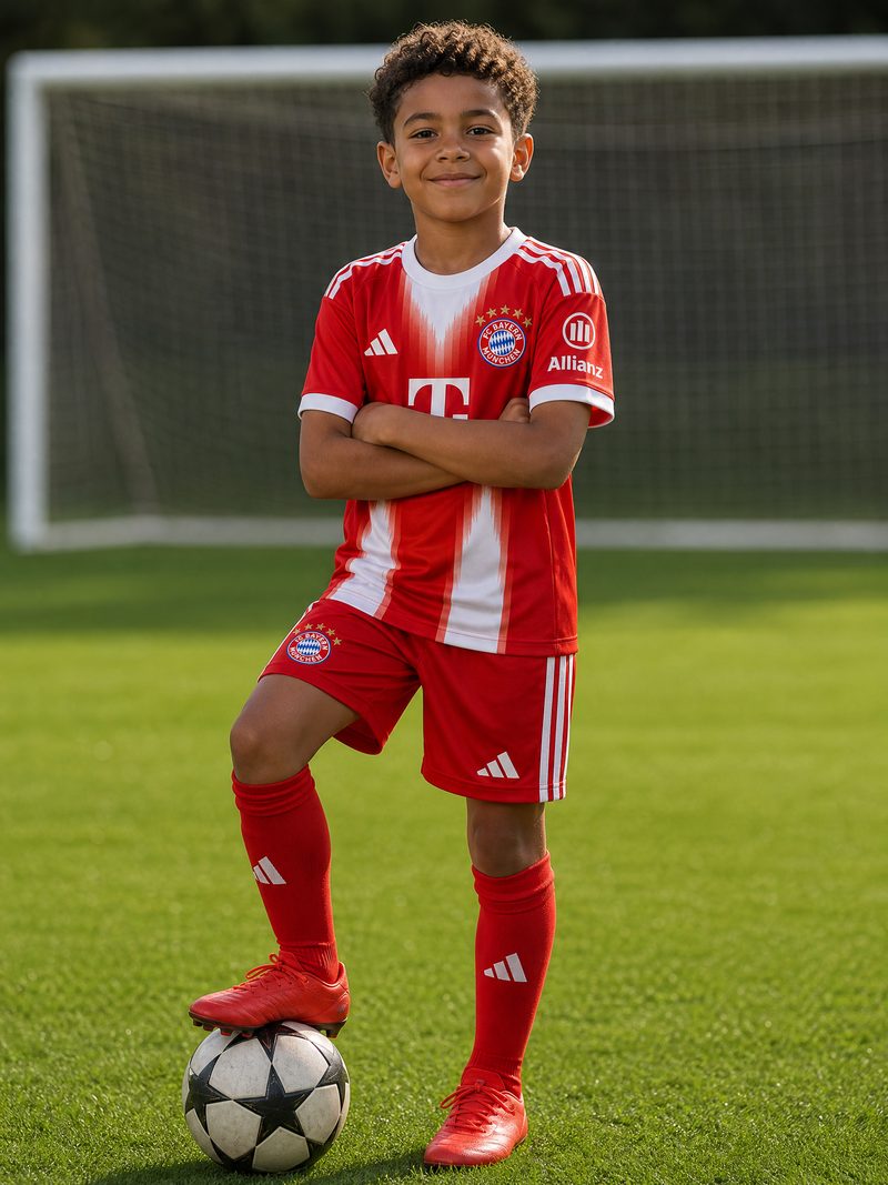 Kit Infantil Bayern Munich · Camisa 25/26 Home