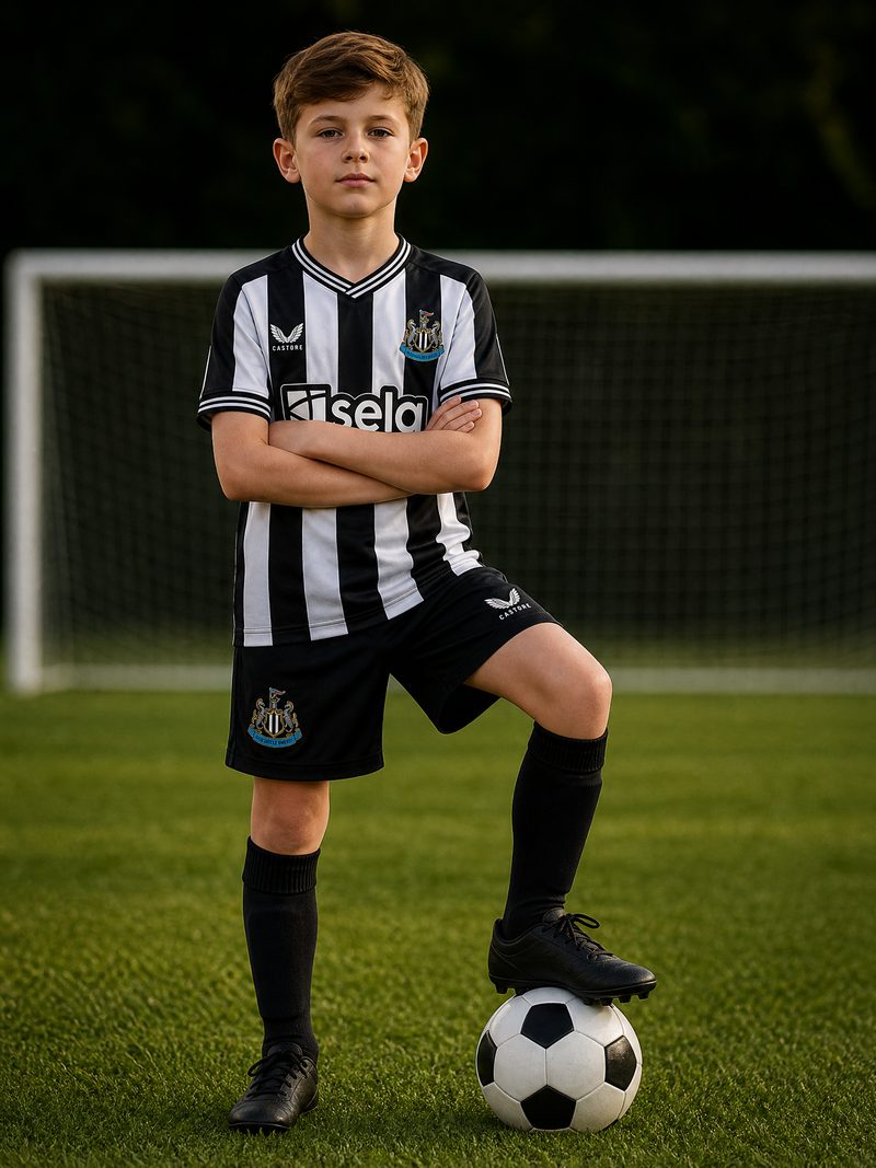 Kit Infantil Newcastle · Camisa 23/24 Home