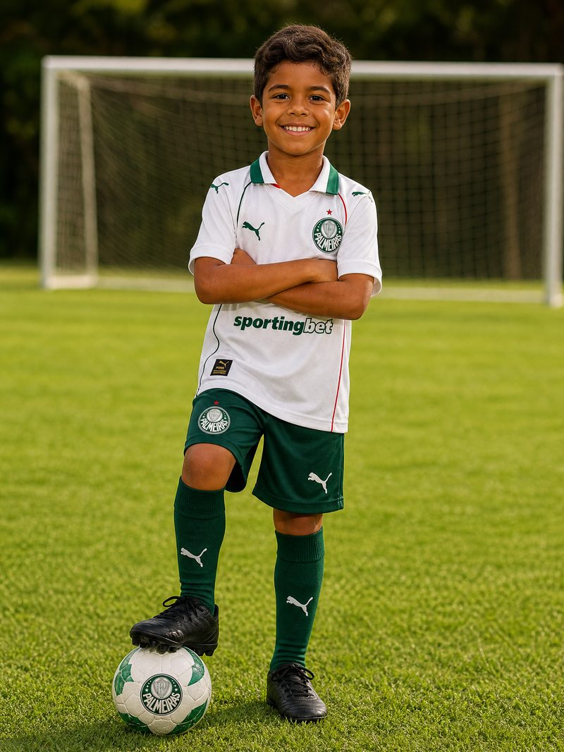 Kit Infantil Palmeiras · Camisa 26/27 Away