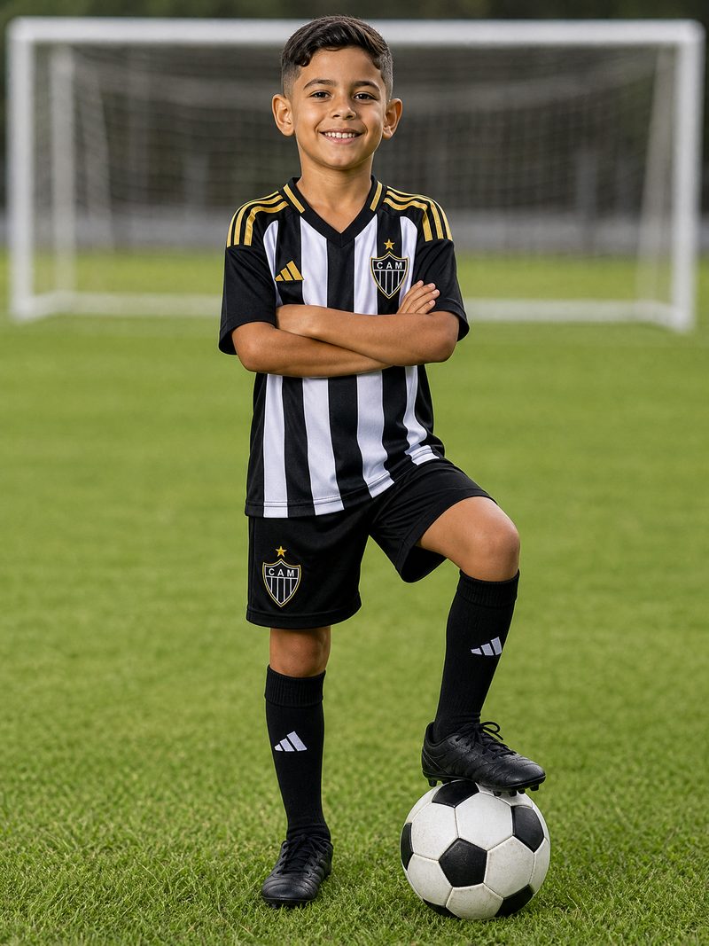 Kit Infantil Atl\\u00e9tico MG · Camisa 25/26 Home