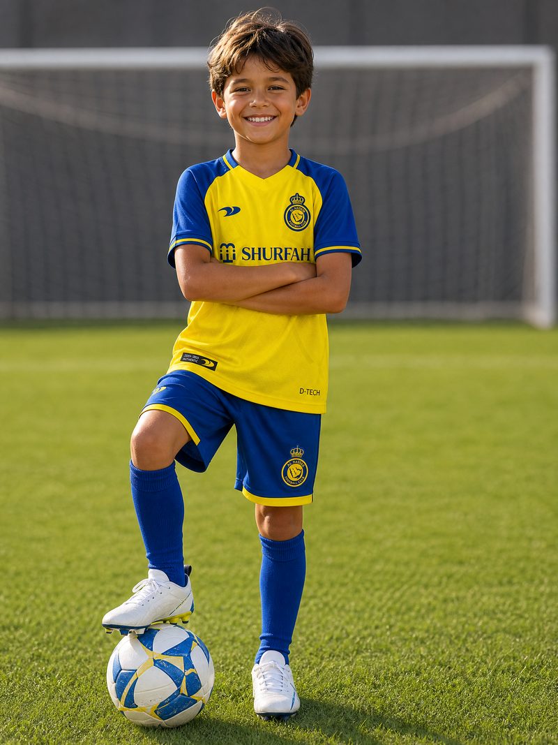 Kit Infantil Al Nassr · Camisa 22/23 Home