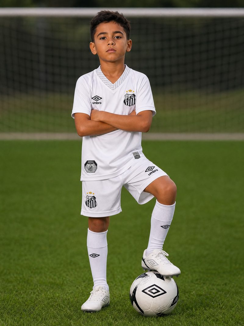 Kit Infantil Santos · Camisa 2025 Home
