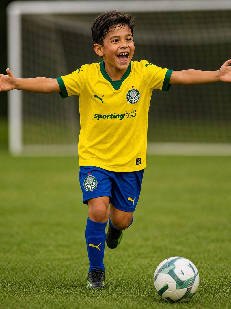 Kit Infantil Palmeiras · Camisa 25/26 - uniforme 3