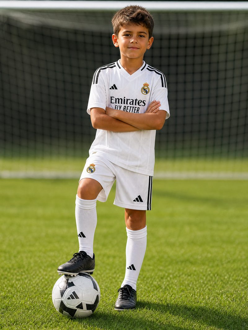 Kit Infantil Real Madrid · Camisa 24/25 Home