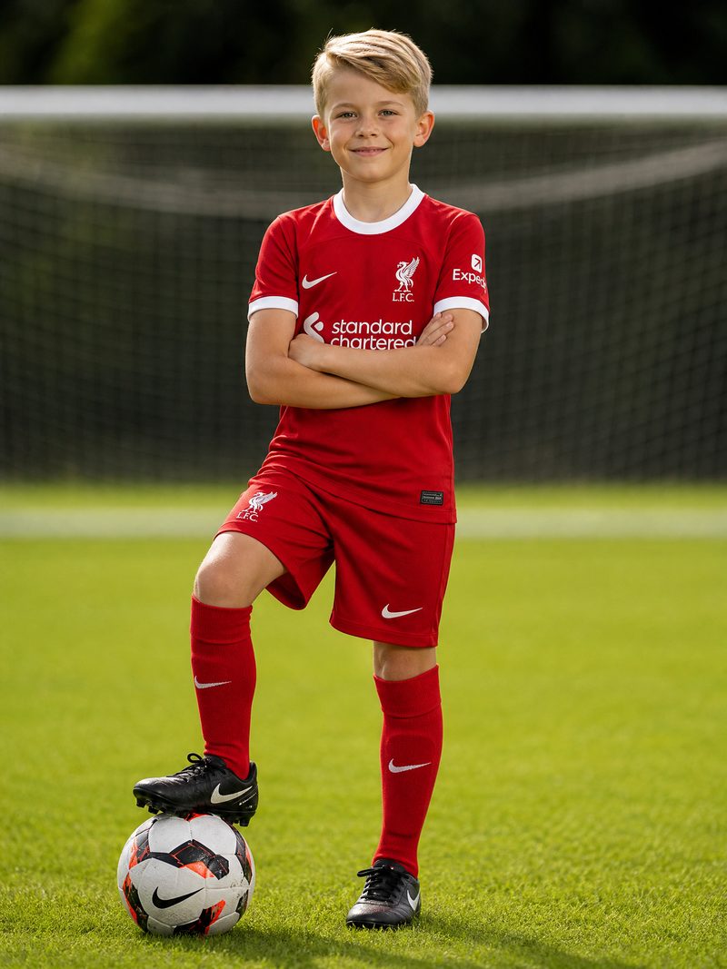 Kit Infantil Liverpool · Camisa 21/22 Home