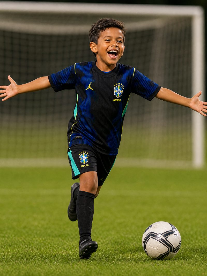 Kit Infantil Brasil · Camisa 26/27 x Jordan ll