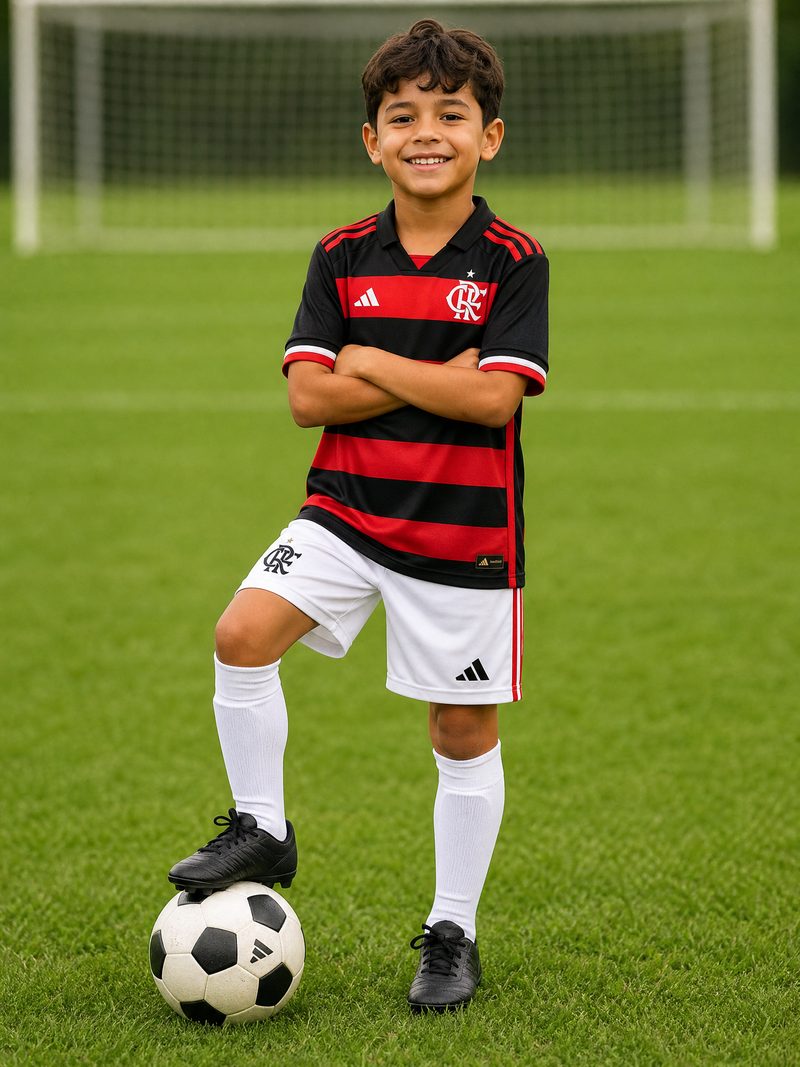 Kit Infantil Flamengo · Camisa 2024 Home