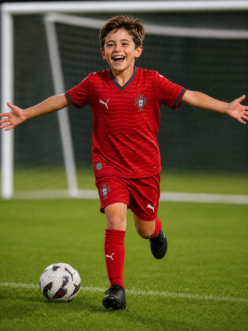 Kit Infantil Portugal · Camisa 26/27 - Copa do Mundo