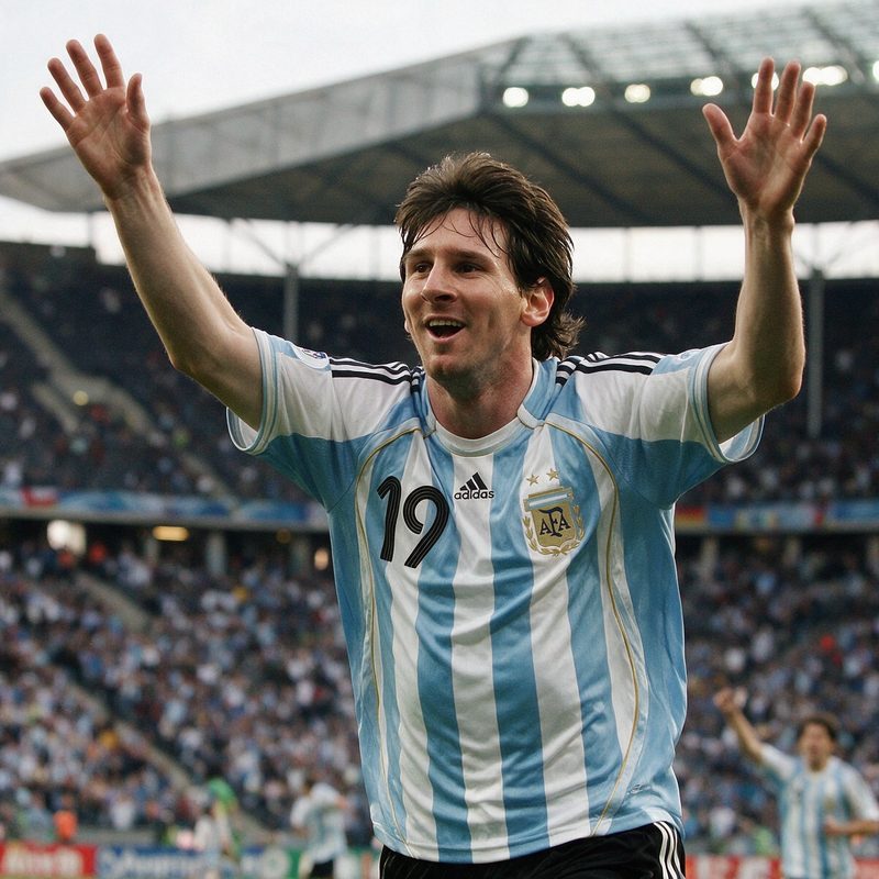 Camisa Argentina · 2006 - Copa 06 - Messi