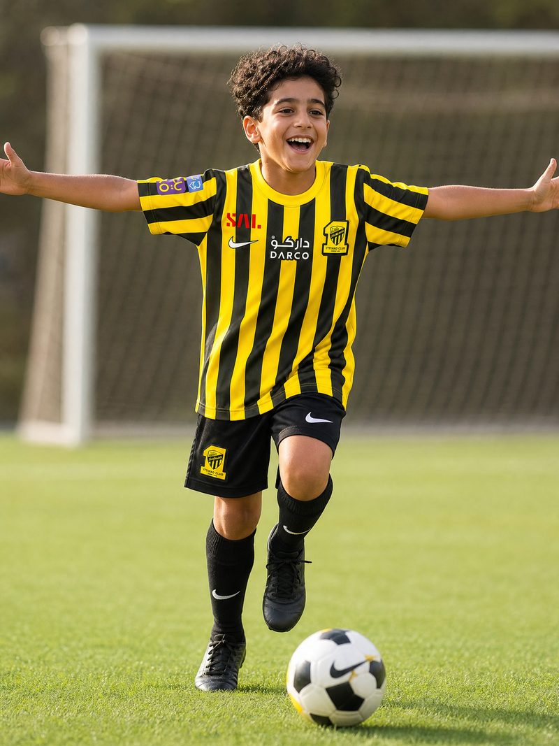 Kit Infantil Al-Ittihad · Camisa 22/23 Home